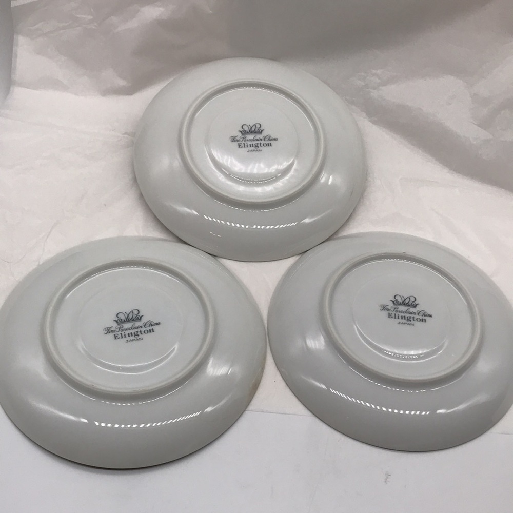 Elington Japan Porcelain China Quantity 3-Saucer’s - Picture 4 of 6
